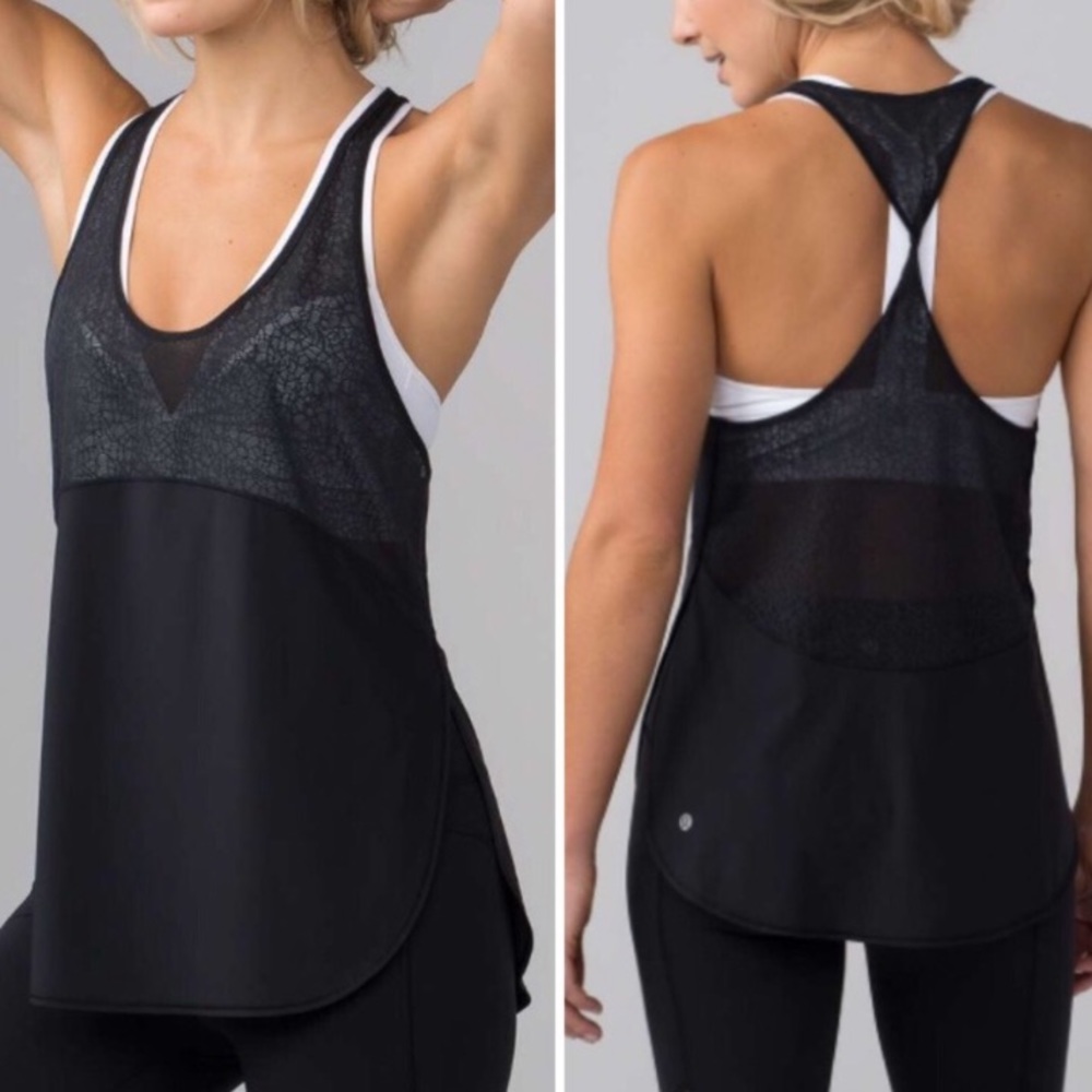 Lululemon Twist and Train Lace Tank